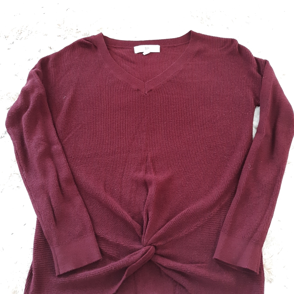 Pinque Burgundy Sweater